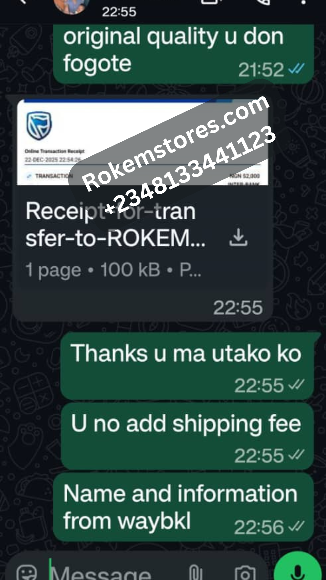 Customer Proof