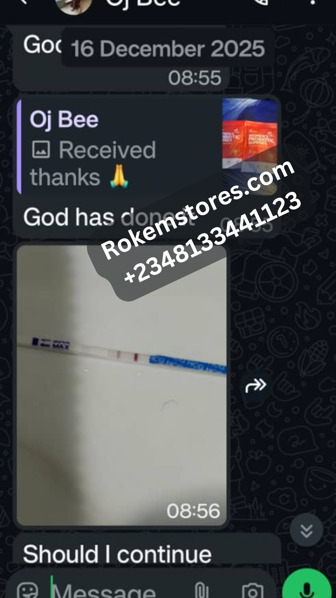 Positive Pregnancy Test Result