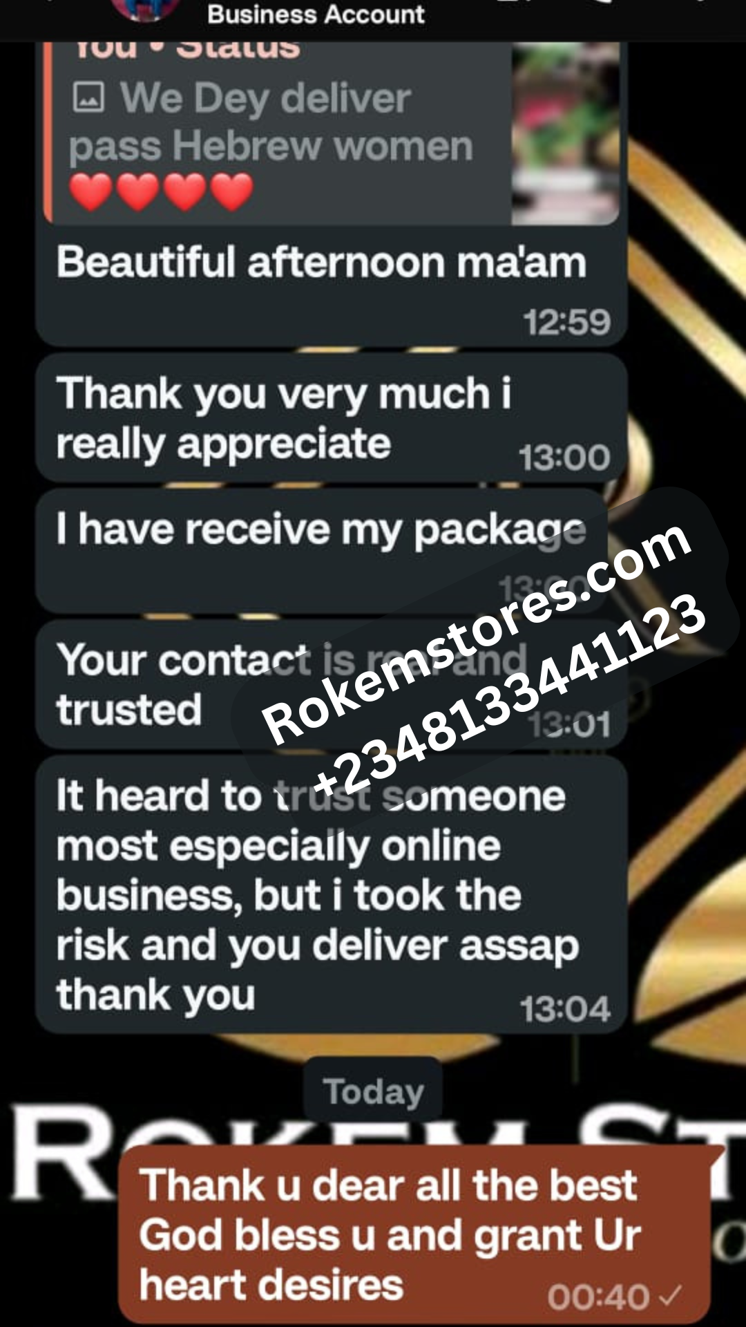 Trusted online vendor